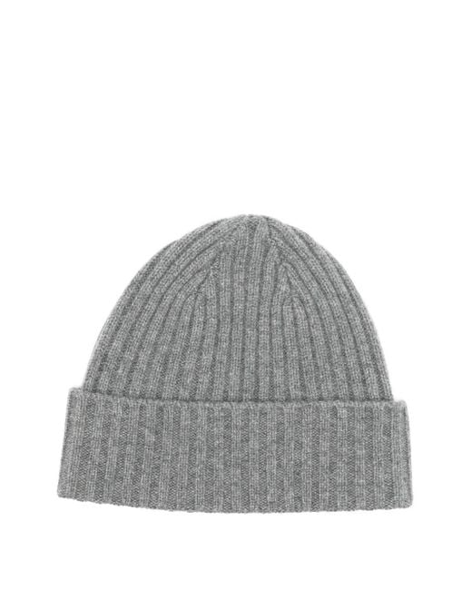 Bonnet En Maille Nervurée N.Peal Cashmere en coloris Gray