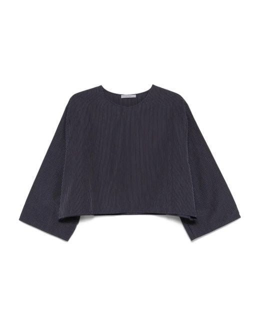 Dusan Blue Top mit Nadelstreifen