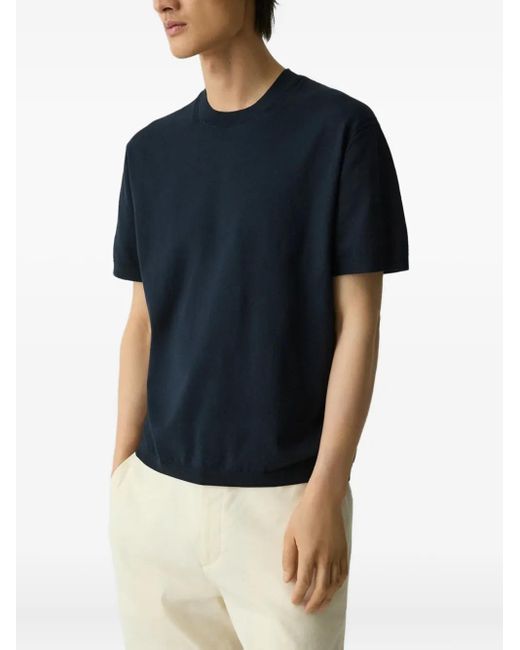 Theory Blue Crew-Neck T-Shirt for men