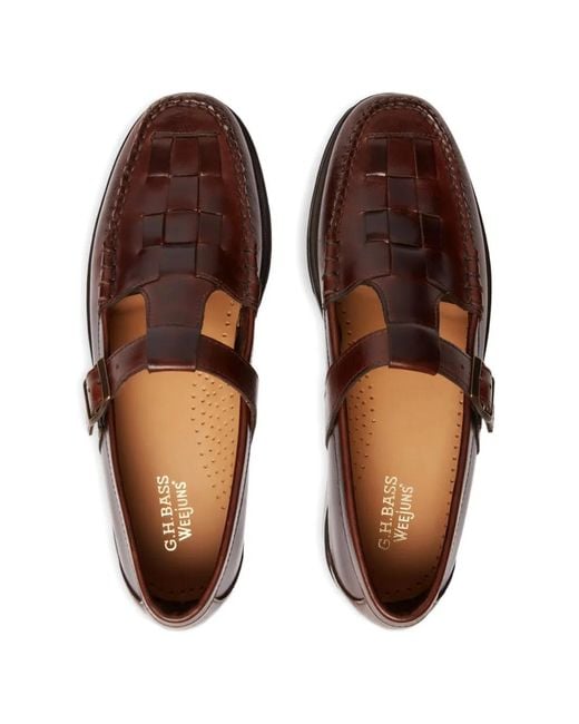G.H.BASS Brown Weejuns Fisherman Sandals for men
