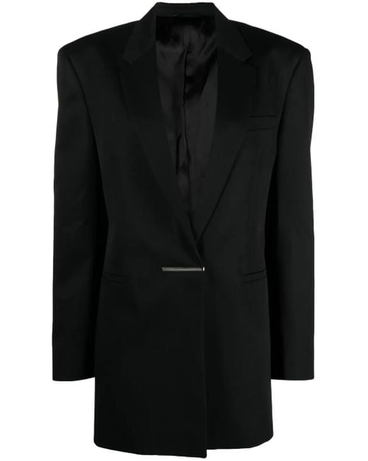 Blazer con placa del logo Givenchy de color Black