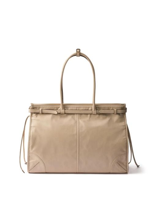 Prada Natural Extra Large Bonnie Tote Bag