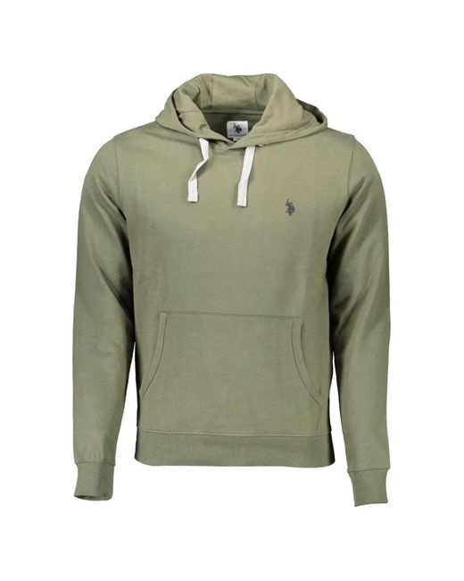 U.S. POLO ASSN. Green Logo-Embroidered Hoodie for men