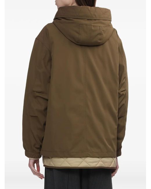 Rag & Bone Natural Hooded Quilted-Trim Jacket