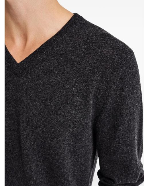 Pringle of Scotland Black V-Neck Cashmere Jumper for men