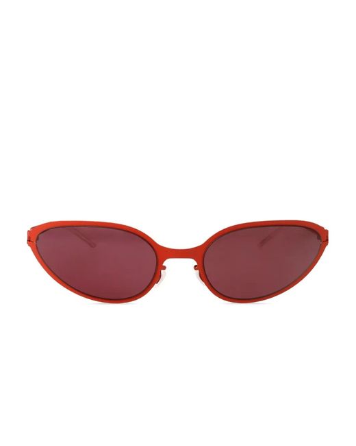 Mykita Red Bear Oval-Frame Sunglasses for men