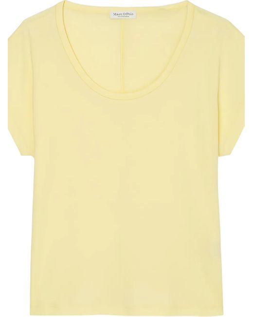 Marc O' Polo Yellow Scoop-Neck Short-Sleeve T-Shirt
