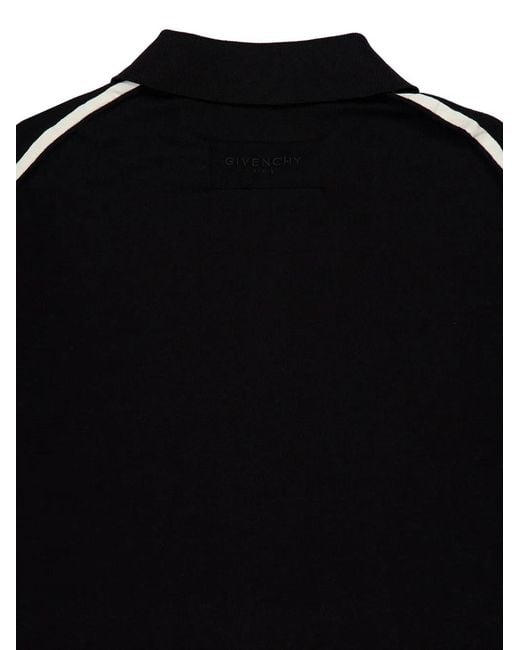 Givenchy Black Polo Boutonné À Poche Poitrine for men