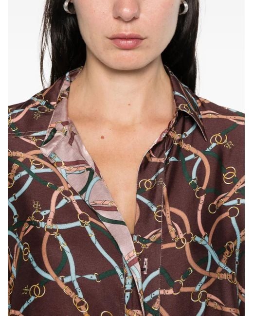 Camicia Con Stampa di Robert Friedman in Brown