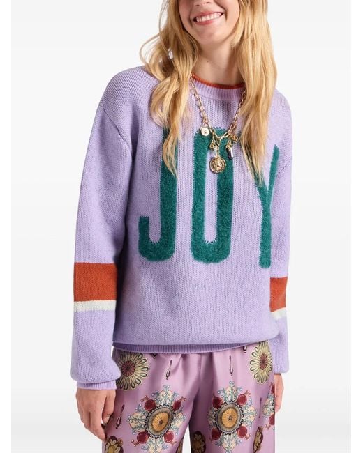 LaDoubleJ White Crew-Neck Sweater