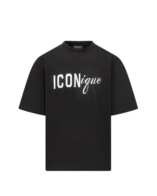 DSquared² Black T-Shirt for men