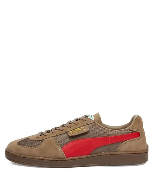 メンズ PUMA Super Team スエードスニーカー Brown