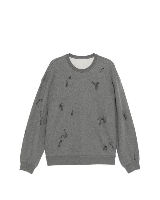 JNBY Gray Fringed Sweatshirt