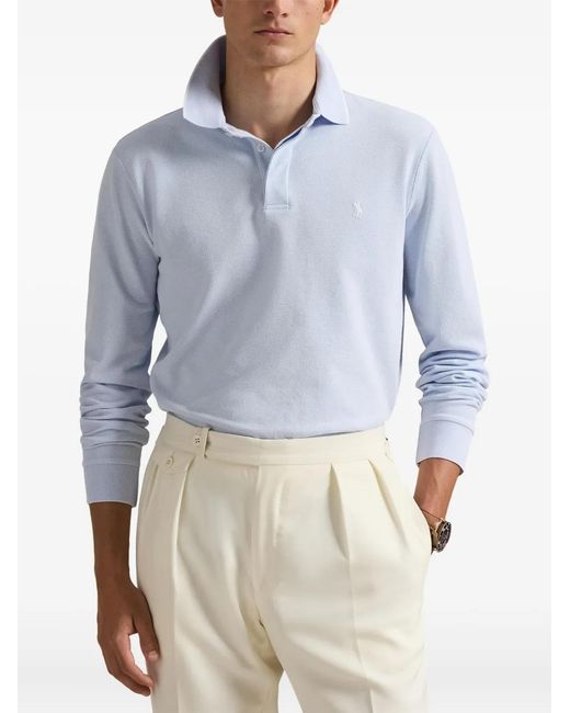 Polo Ralph Lauren Blue Long-sleeve Polo Shirt for men