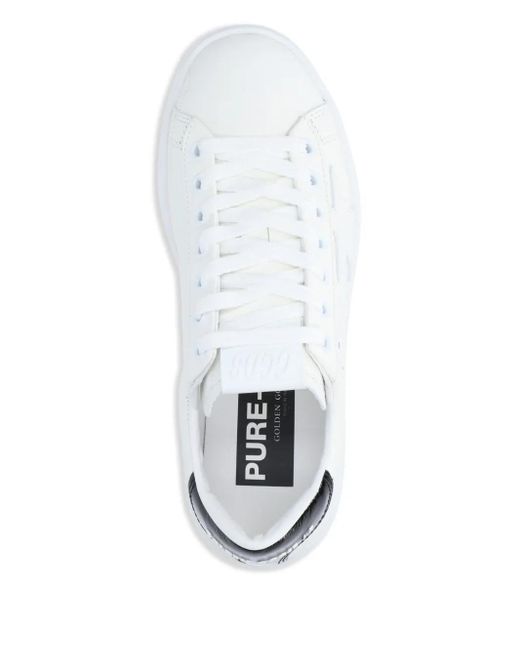 Golden Goose Deluxe Brand White Purestar Leather Sneakers