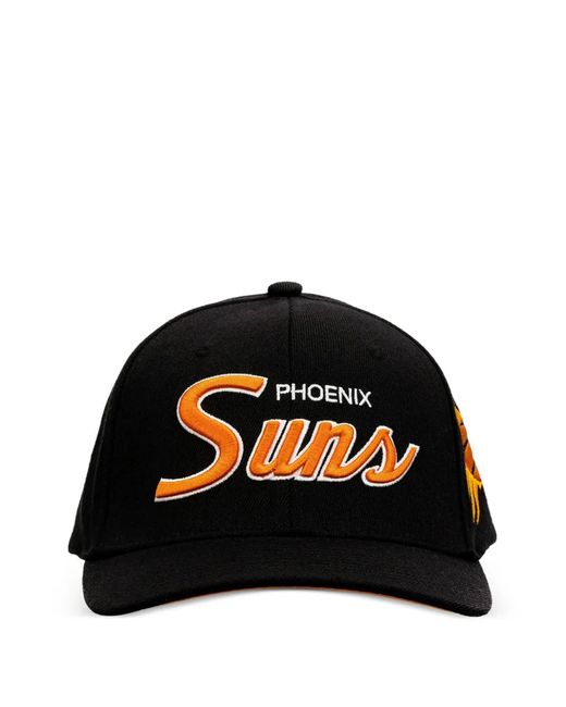 Mitchell & Ness Black Team Script 2.0 Snapback Cap for men