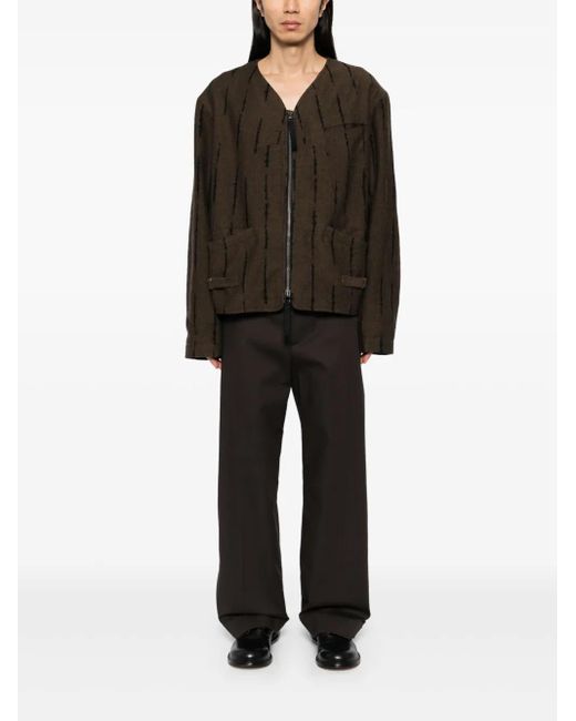 Ziggy Chen Black Twill Weave Jacket for men