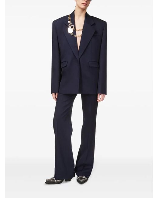 Area Blue Chain-Detailing Blazer