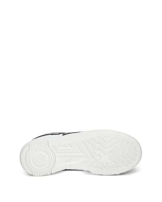 A Bathing Ape White Star-Embellishment Sneakers