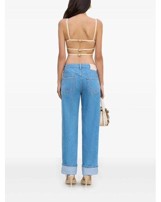 Cult Gaia Natural Loren Crop Top