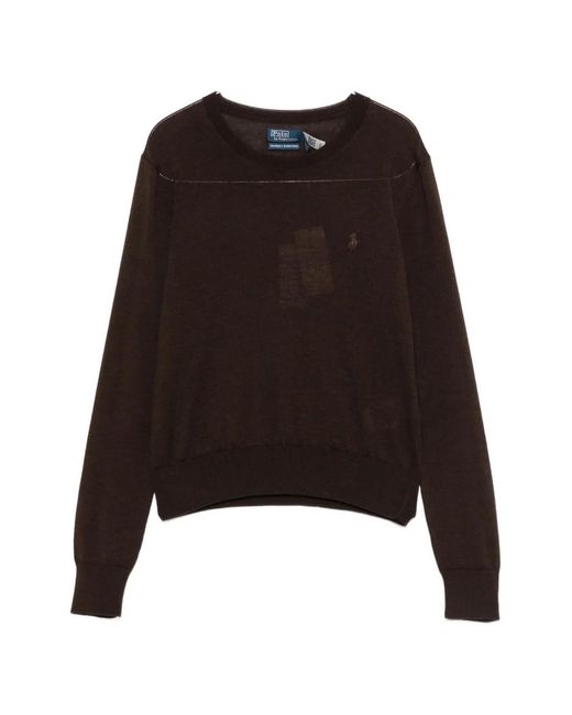 Polo Ralph Lauren Black Embroidered-Logo Sweater