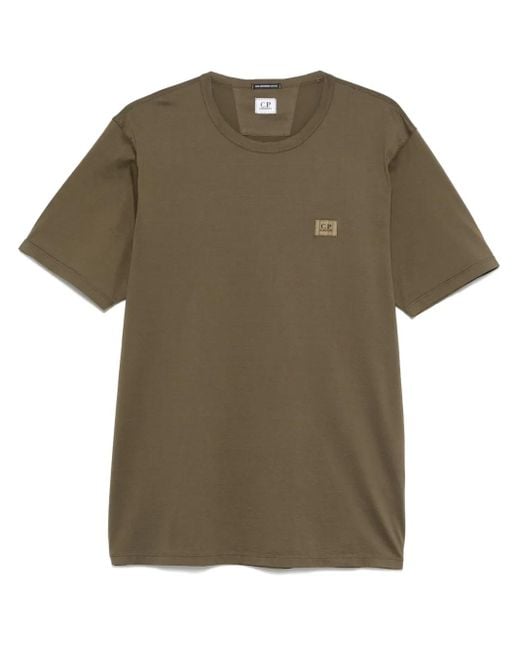 メンズ C P Company ロゴ Tシャツ Green