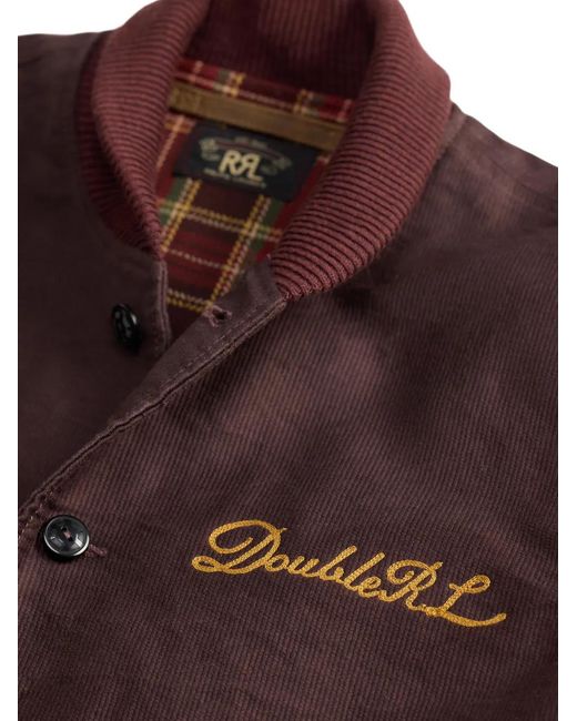 RRL Brown Patch Bomber Jacket for men