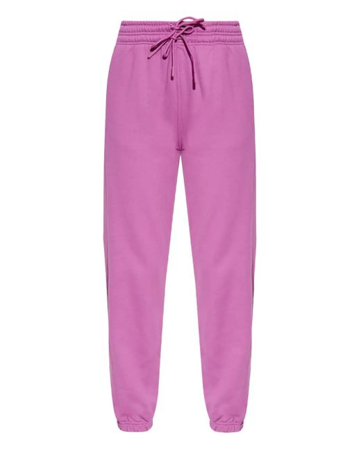 Adidas By Stella McCartney Pink Logo-Print Track Pants