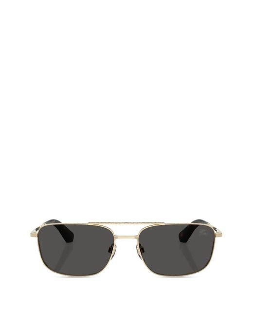 Burberry Gray Pilot-Frame Sunglasses