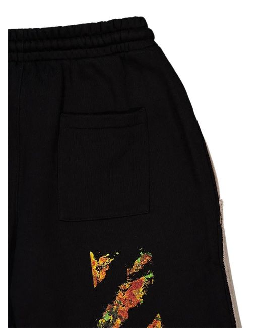 Off-White c/o Virgil Abloh Natural Sweatshorts Spices Arrow Overlap Skate Cotton for men