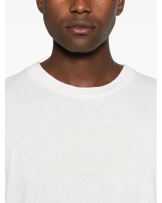 Maison Margiela White Crew-Neck T-Shirt for men