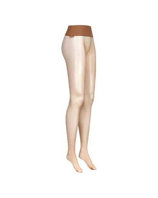 Maison Close Brown Seamless Crotchless Tights Semi-Sheer Tights