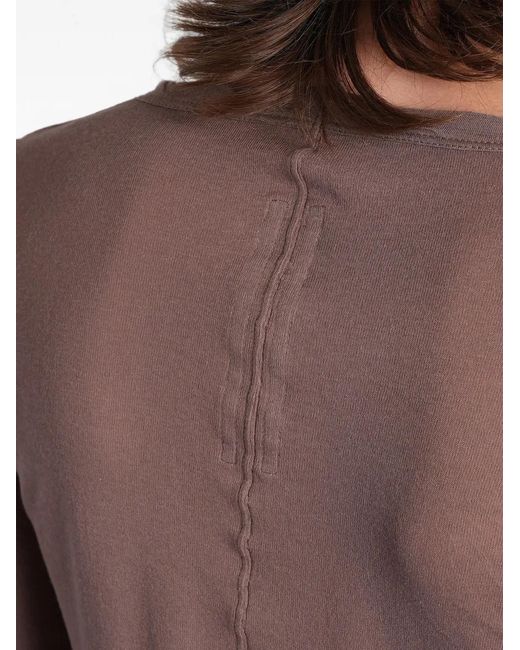 Rick Owens Purple Exposed-Seam Long-Sleeve Sweater