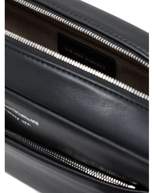 Bolso de hombro con logo estampado Emporio Armani de hombre de color Black