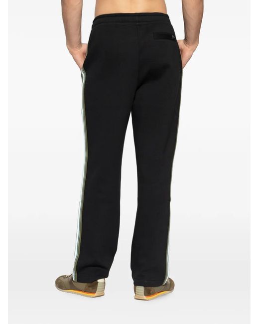Paul Smith Black Side-Stripe Track Pants for men