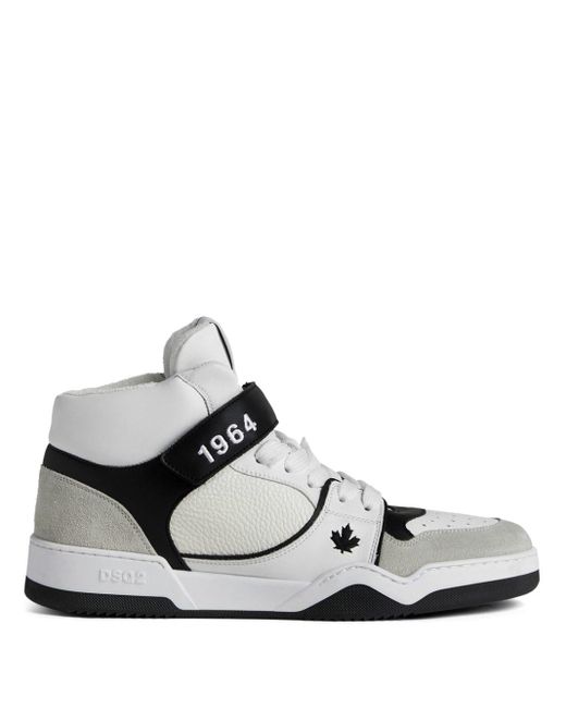 DSquared² White Spiker High-top Sneakers for men