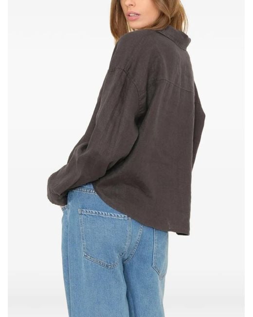 Xirena Brown Brittan Patch-Pocket Shirt