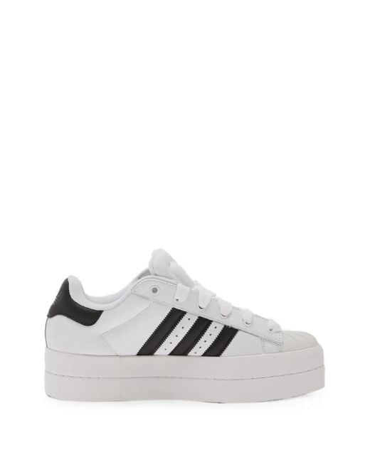 Adidas White Superstar Stack Sneakers