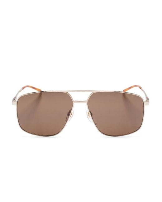 Gucci Pink Pilot-Frame Sunglasses for men