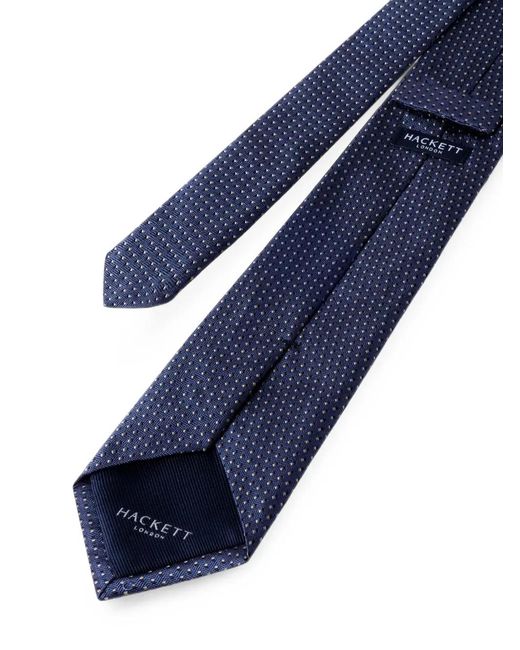 Hackett Blue Two-Tone Dot Silk Tie for men