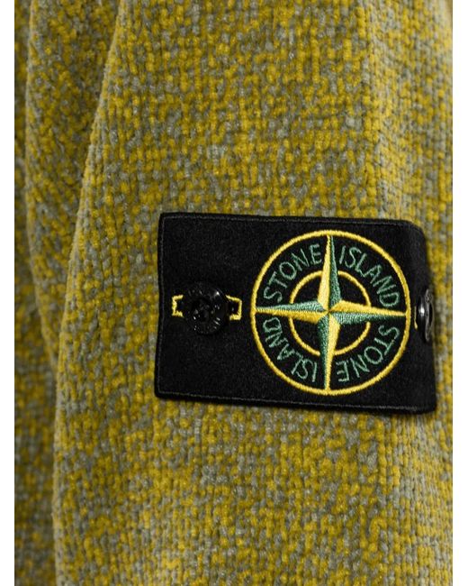 Stone Island Green 5100013 Mouliné Cotton Chenille Jumper for men