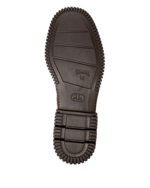 Camper Brown Laces Zip-Up Ankle Boots for men