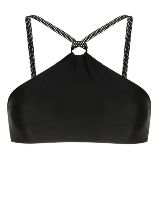 Lenny Niemeyer Black Halterneck Bikini Top
