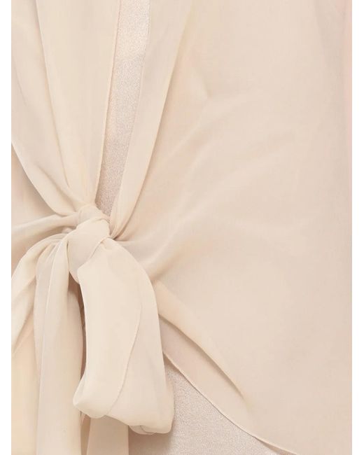 Foulard Semi Trasparente di Antonelli in Natural