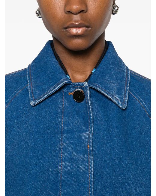 Marni Blue Flap-Pocket Denim Jacket