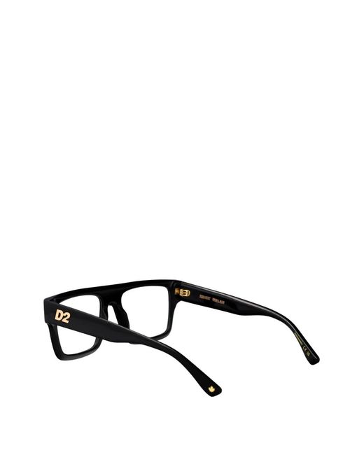 DSquared² Brille Mit Eckigem Gestell in Black für Herren