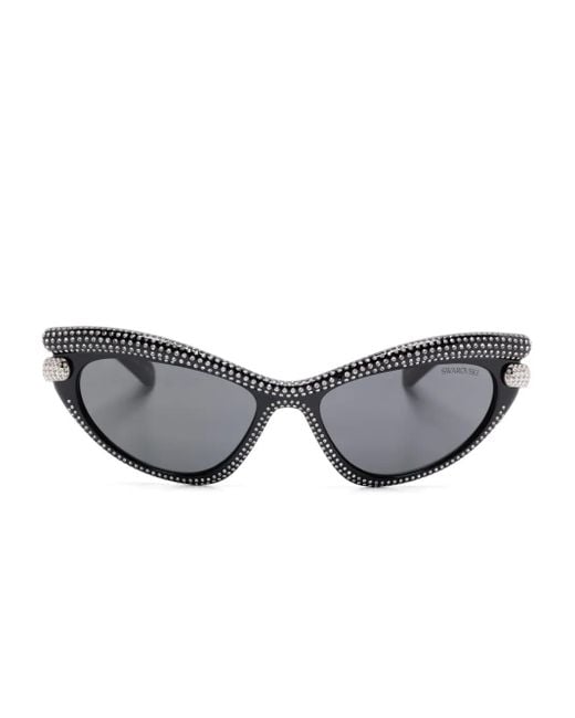 Swarovski Gray Cat Eye Sunglasses