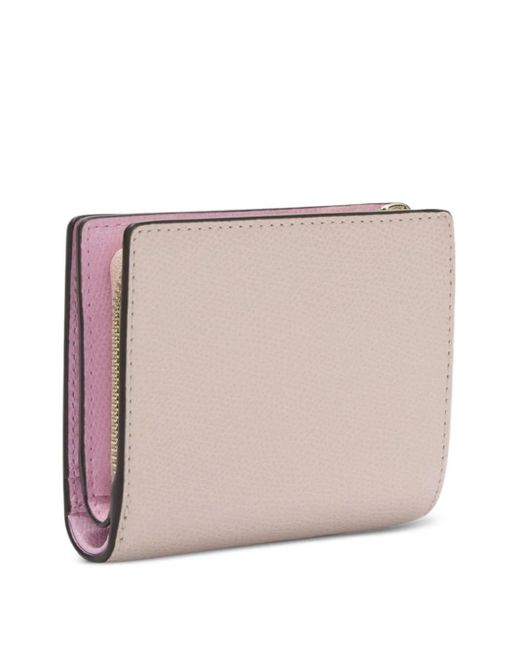 Furla Pink Camelia Logo-Plaque Zip Wallet