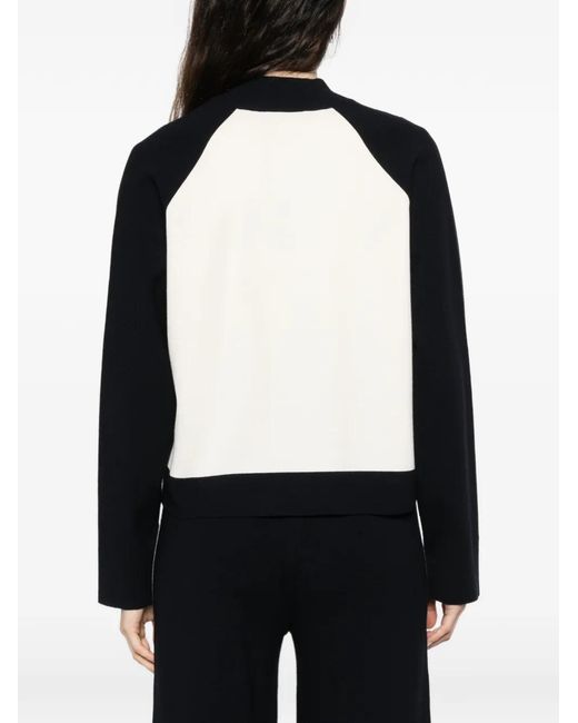 Max Mara Black Zip-Fastening Cardigan