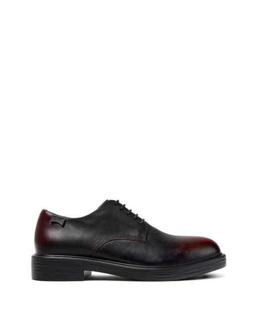 Camper Black Derbies Dean En Cuir À Lacets for men